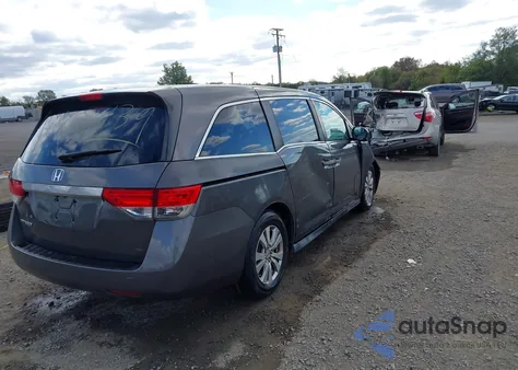 2014 Honda Odyssey Ex z USA, uszkodzony, nr VIN 5FNRL5H43EB027429